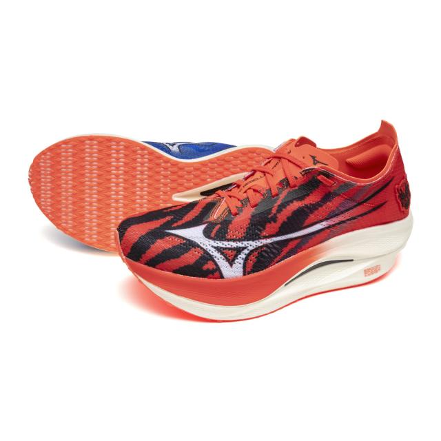ミズノ ユニセックス ランニングシューズ ウエーブリベリオンプロ LOW（アカオニ×アオオニ・サイズ：26.0cm） U1GD254303260返品種別A