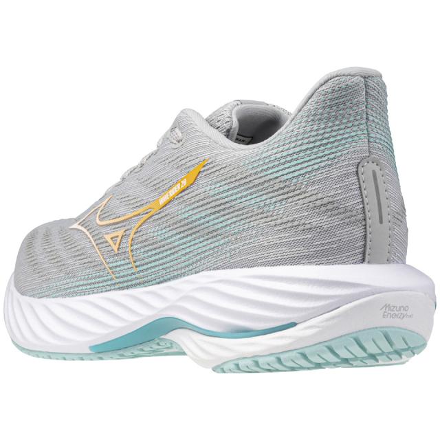 ミズノ J1GD240672240 レディース ランニングシューズ ウエーブライダー28 スーパーワイド（ライトグレー×オレンジ×ライトブルー・サイズ：24.0cm）MIZUNO[J1GD240672240] 返品種別A