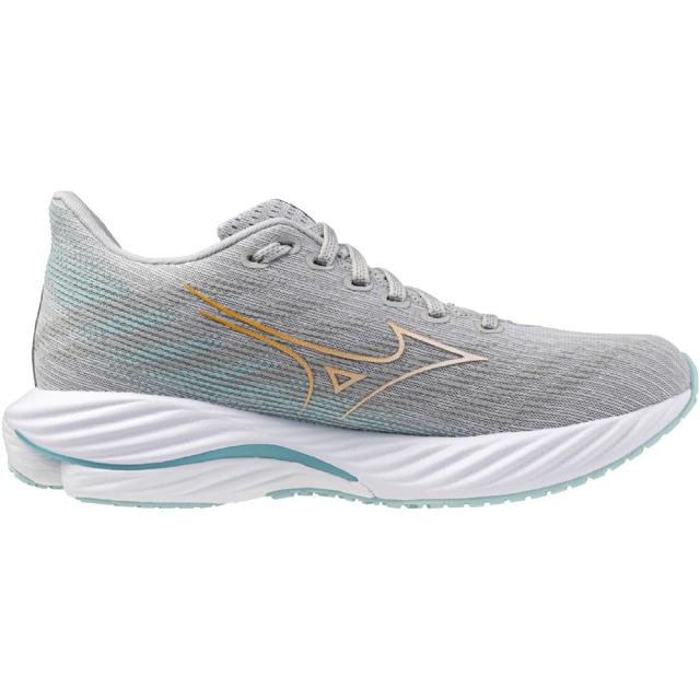 ミズノ J1GD240672235 レディース ランニングシューズ ウエーブライダー28 スーパーワイド（ライトグレー×オレンジ×ライトブルー・サイズ：23.5cm）MIZUNO[J1GD240672235] 返品種別A