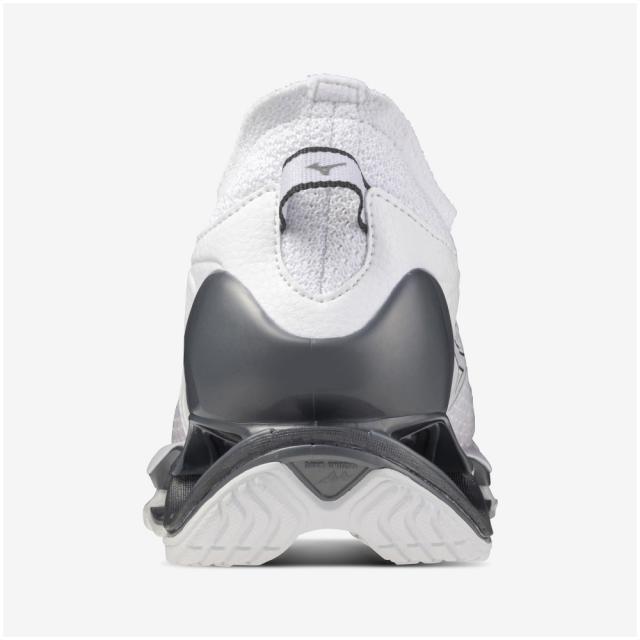 ミズノ ユニセックス ランニングシューズ ウエーブプロフェシー14（ホワイト×シルバー・サイズ：26.5cm） J1GC255132265返品種別A