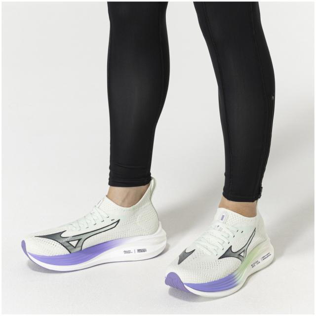 ミズノ J1GD258621230 ユニセックス ランニングシューズ ミズノ ネオゼン（ライトグリーン×ブラック×パープル・サイズ：23.0cm）MIZUNO[J1GD258621230] 返品種別A