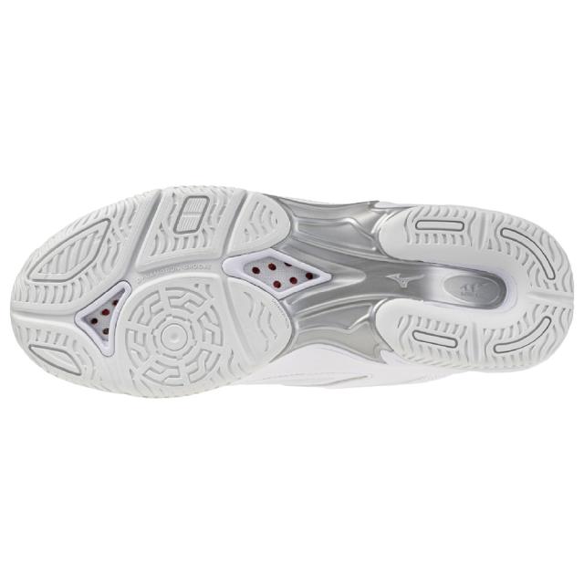 ミズノ 31GF257201245 ユニセックス フィットネスシューズ ウエーブダイバース LG5 ワイド（ホワイト×シルバー・サイズ：24.5cm）MIZUNO[31GF257201245] 返品種別A