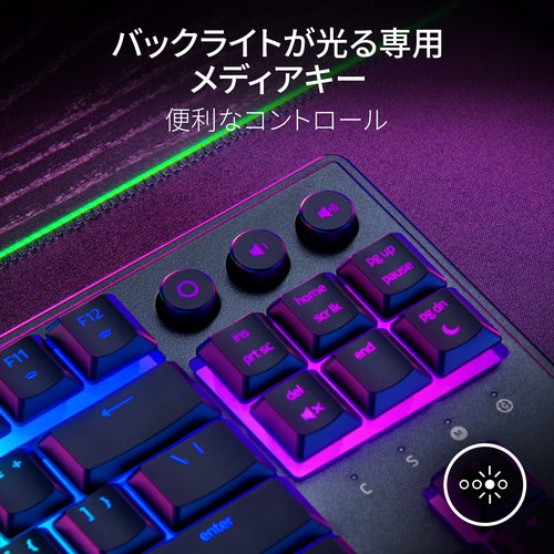 Razer 【国内正規品】メカ・メンブレン キーボード Razer Chroma RGB対応 薄型テンキーレス 日本語配列 RZ03-04881200-R3J1返品種別A