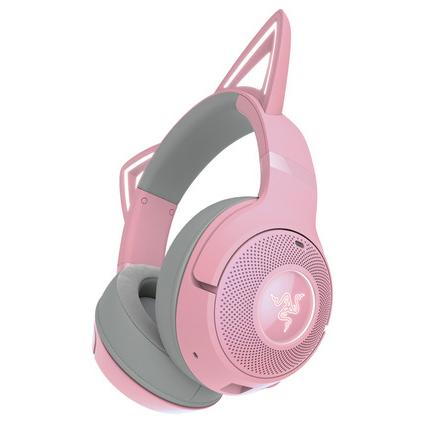 Razer RZ04-04860100-R3M1 【国内正規品】Bluetooth 5.2接続 RGB対応 ワイヤレスネコミミヘッドセット Kraken Kitty V2 BT (Quartz Pink)[RZ0404860100R3M1] 返品種別A_3