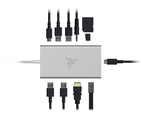 Razer RC21-02250200-R3M1 【国内正規品】ドッキングステーション 11ポート USB C Dock (Mercury White)[RC2102250200R3M1] 返品種別A_7