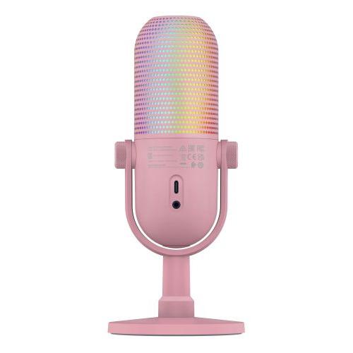 Razer 【国内正規品】タップトゥミュート機能搭載 RGB USBマイク Seiren V3 Chroma (Quartz Pink) RZ19-05060300-R3M1返品種別A