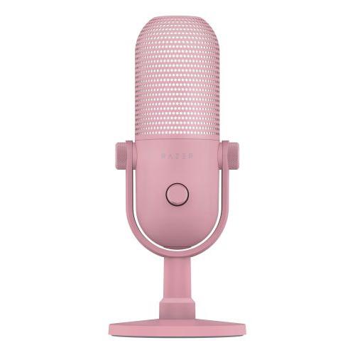 Razer 【国内正規品】タップトゥミュート機能搭載 RGB USBマイク Seiren V3 Chroma (Quartz Pink) RZ19-05060300-R3M1返品種別A