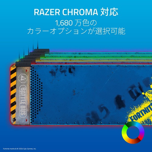 Razer RZ02-02500800-R3M1 【国内正規品】Razer Chroma対応 特大ソフトゲーミングマウスパッド Goliathus Extended Chroma Fortnite Edition[RZ0202500800R3M1] 返品種別A_6