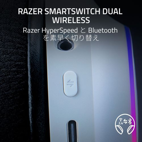 Razer 【国内正規品】ワイヤレスマルチプラットフォームゲーミングヘッドセット （ホワイト） RZ04-05220200-R3M1返品種別A