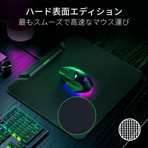 Razer 【国内正規品】HyperFlux V2 Hard Edition　ワイヤレス充電ゲーミングマウスパッド＆ パック RZ81-04930100-B3M1返品種別A_7