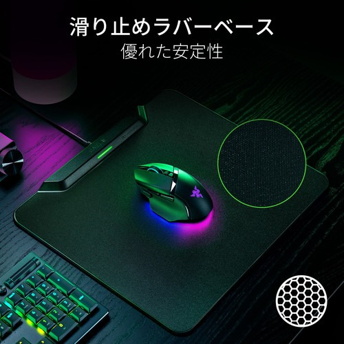 Razer 【国内正規品】HyperFlux V2 Hard Edition　ワイヤレス充電ゲーミングマウスパッド＆ パック RZ81-04930100-B3M1返品種別A_10