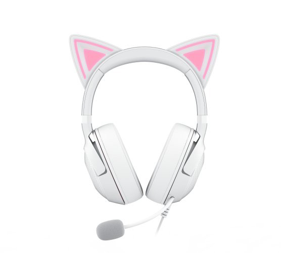 Razer 【国内正規品】有線 RGB対応 ネコミミ ゲーミングヘッドセットKraken Kitty V2 (White) RZ04-04730600-R3M1返品種別A