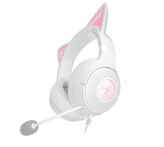Razer 【国内正規品】有線 RGB対応 ネコミミ ゲーミングヘッドセットKraken Kitty V2 (White) RZ04-04730600-R3M1返品種別A_2