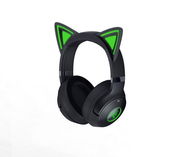 Razer 【国内正規品】Bluetooth 5.2接続 RGB対応 ワイヤレスネコミミヘッドセット Kraken Kitty V2 BT RZ04-04860500-R3M1返品種別A_1