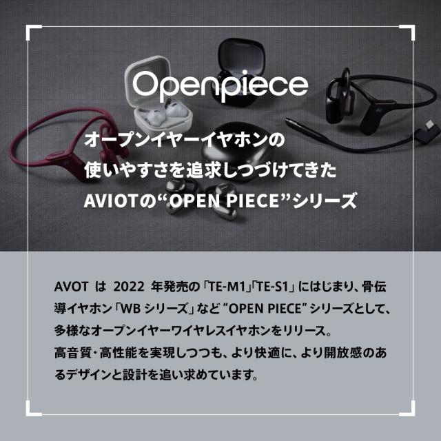 AVIOT Openpiece H TE-H1-SL [シルバー] 未開封新品 AVIOT 完全ワイヤレスBluetoothオープンイヤー型イヤホン