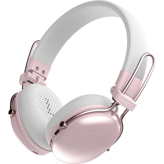 AVIOT WA-Q1-PK ノイズキャンセリング機能搭載Bluetooth対応オンイヤー型ワイヤレスヘッドホン（ピンク）[WAQ1PK] 返品種別A