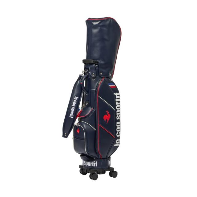 ルコック 取り外し可能キャスター付き キャディバッグ(ネイビー・8.5型・47インチ対応) le coq sportif GOLF LG5FCB00U-NV00返品種別A
