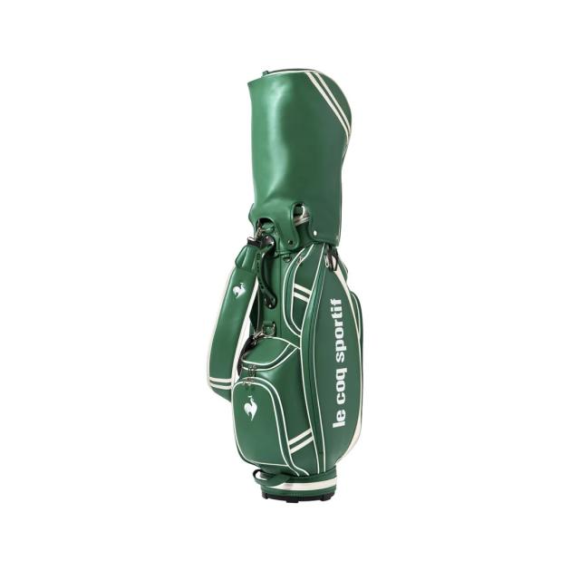ルコック ナイロンPUキャディバッグ(グリーン・9.5型・47インチ対応） le coq sportif golf　ゴルフ LG6SCB01M-GR00返品種別A