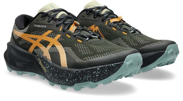 アシックス メンズ トレイル ランニングシューズ TRABUCO 14（Vintage Khaki/Black・サイズ：26.0） 1011C166-200-26.0返品種別A