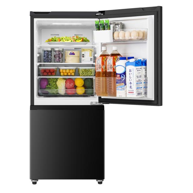 ハイセンス HR-D140KB 135L 2ドア冷蔵庫（ブラック）【右開き】Hisense