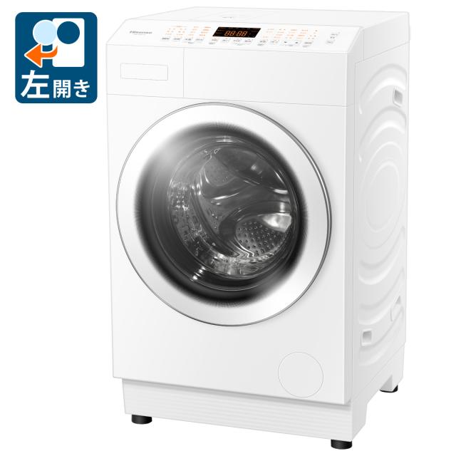 ハイセンス HWF-D120XL-W 12.0kg ドラム式洗濯乾燥機【左開き】Hisense[HWFD120XLW] 返品種別A