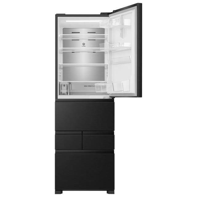 ハイセンス HR-DCH450KK 450L 5ドア冷蔵庫（ブラッシュドメタル