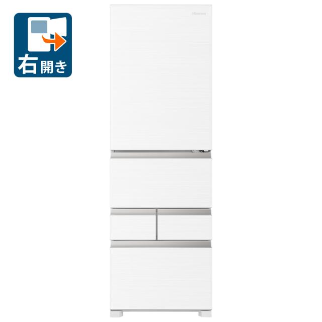 ハイセンス HR-DCH450KW 450L 5ドア冷蔵庫（ブラッシュドメタルホワイト）【右開き】Hisense[HRDCH450KW] 返品種別A