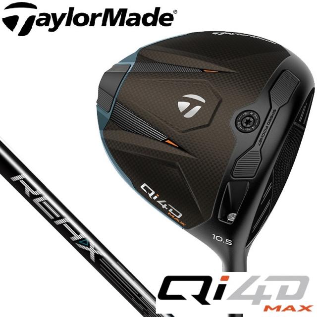 テーラーメイド Qi4D MAX ドライバー 10.5°（REAX 50 Mid Rotation Blue シャフト・フレックス：SR） TM-QI4DMX-105-MR50SR返品種別A