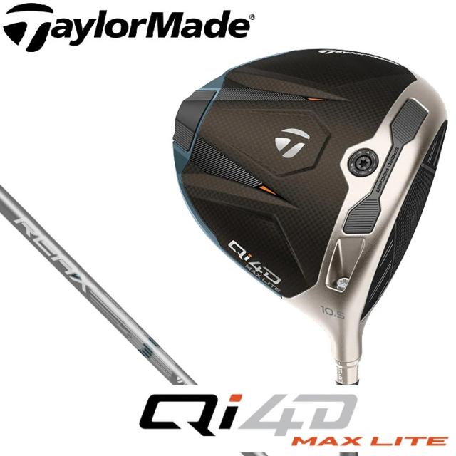 テーラーメイド TM-QI4DMXL-105-MR4SR Qi4D MAX LITE ドライバー 10.5°（REAX 40 Mid Rotation Blue シャフト・フレックス：SR）TaylorMade[TMQI4DMXL105MR4SR] 返品種別A
