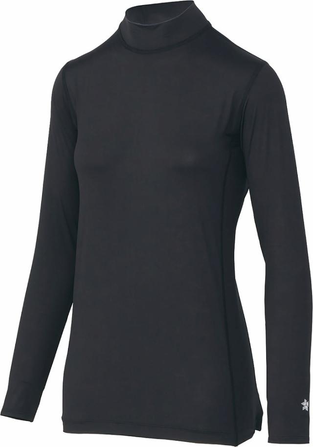 C3fit(シースリーフィット) レディース クーリング モックネックロングスリーブ（ブラック・サイズ：3） GW-GCW65100-BK-3返品種別A