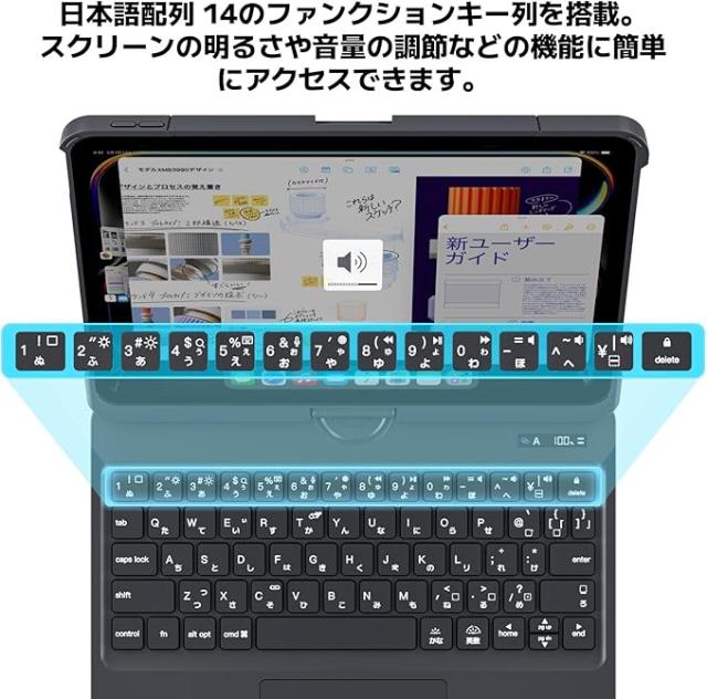 G.B.Z iPad用キーボードケース iPad Pro第7(M4)、8(M5)世代・iPad Air
