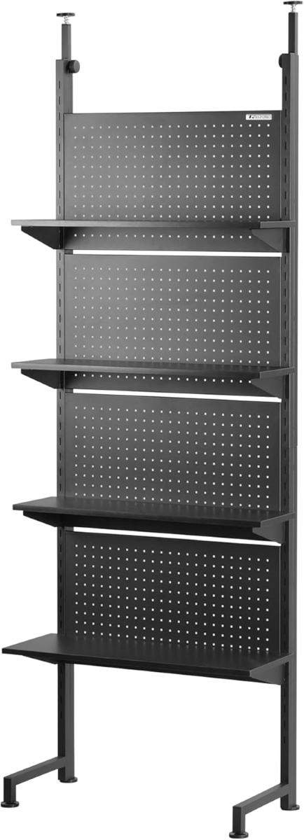 バウヒュッテ デスクの向こう側ウォールラック（ブラック） 突っ張りタイプ BHW-700T-BK返品種別A