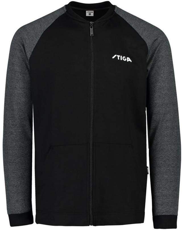 STIGA（スティガ） STJ-1861241202 卓球用ウェア STIGA メンバージャケット（ブラック×グレー・サイズ：2XS）[STJ1861241202] 返品種別A