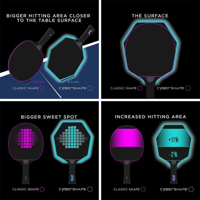 STIGA（スティガ） 卓球 シェークラケットCYBERSHAPE CARBON(サイバー