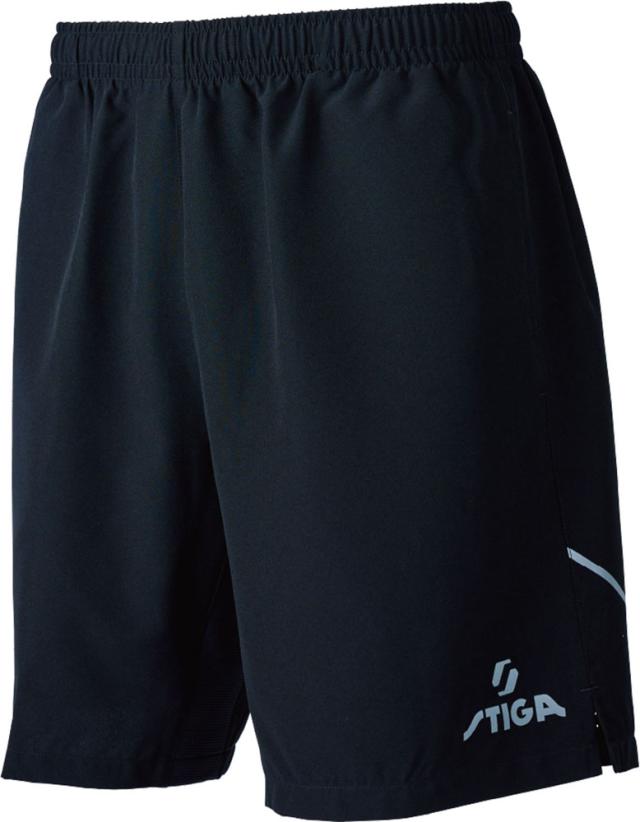 STIGA（スティガ） 卓球 ユニセックス ゲームパンツ STIGAショーツ プロ JTTA公認（ブラック・サイズ：2XS）  STJ-1809010102返品種別A