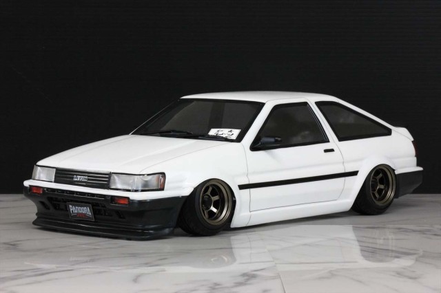 PANDORA 1/10 未塗装ポリカーボネートボディ Toyota AE86 カローラ