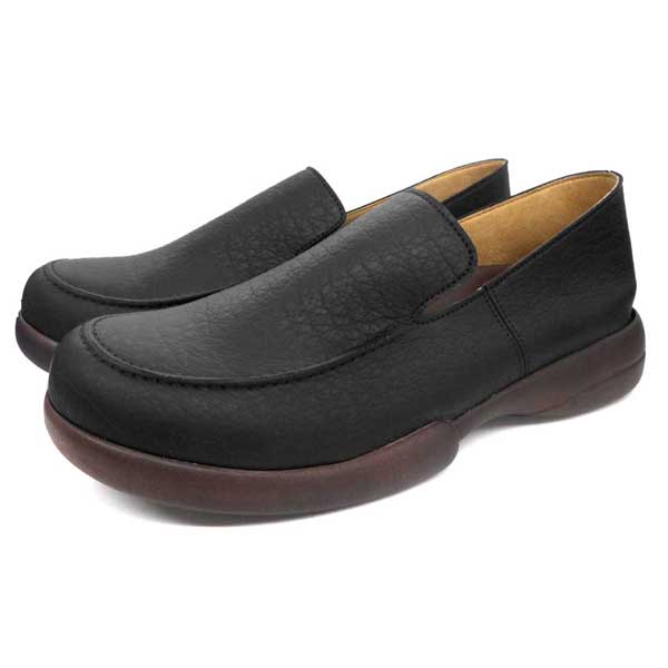 Re:getA R277M-BLK-M ドライビングシューズ(ブラック・サイズ：M)メンズローファー[R277MBLKM] 返品種別A