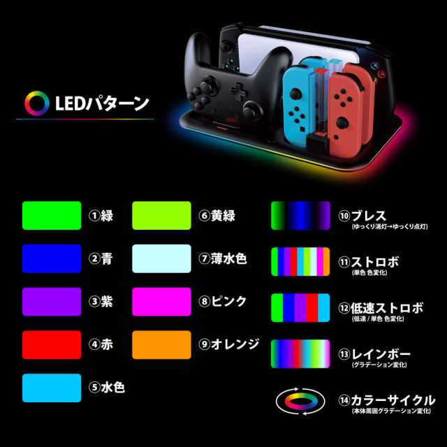 Switch有機ELモデル/Switch用 ゲーミング充電ステーション 返品種別Bの