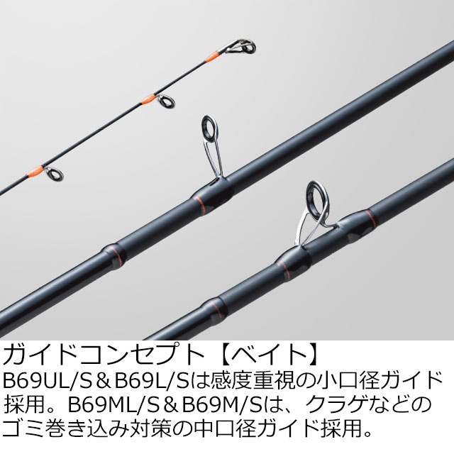 メジャークラフト レッドバック1G 6.9ft 1ピース(グリップ着脱式) ベイトモデル スパイラルガイド RB1-B69UL/S返品種別A