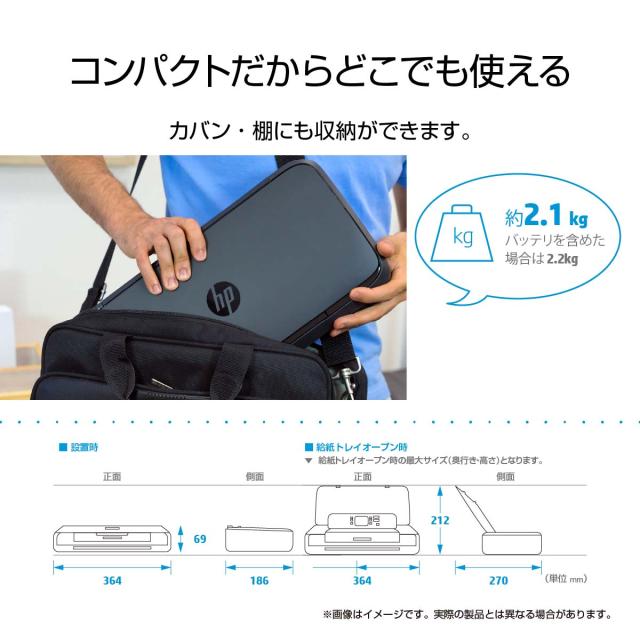 HP（エイチピー） CZ993A#ABJ A4カラープリント対応　インクジェットプリンターHP OfficeJet 200[CZ993AABJ] 返品種別A