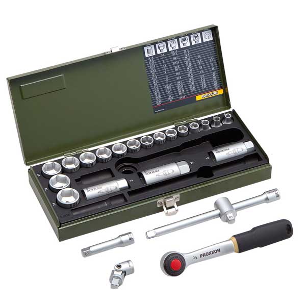 プロクソン No.82110 24点・ソケットレンチセット3/8”[82110PROXXON] 返品種別B