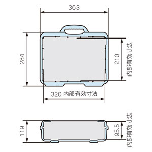 タカチ電機工業 NK910B NK型　防水キャリングケース内装スポンジ無し(ブラック)TAKACHI[NK910B] 返品種別A