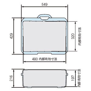 タカチ電機工業 NK940Y NK型　防水キャリングケース内装スポンジ無し(イエロー)TAKACHI[NK940Y] 返品種別A