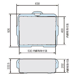 タカチ電機工業 NK945B NK型　防水キャリングケース内装スポンジ無し(ブラック)TAKACHI[NK945B] 返品種別A_2
