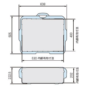 タカチ電機工業 NK945Y NK型　防水キャリングケース内装スポンジ無し(イエロー)TAKACHI[NK945Y] 返品種別A