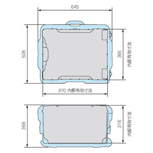 タカチ電機工業 NK960B NK型　防水キャリングケース内装スポンジ無し(ブラック)TAKACHI[NK960B] 返品種別A_2