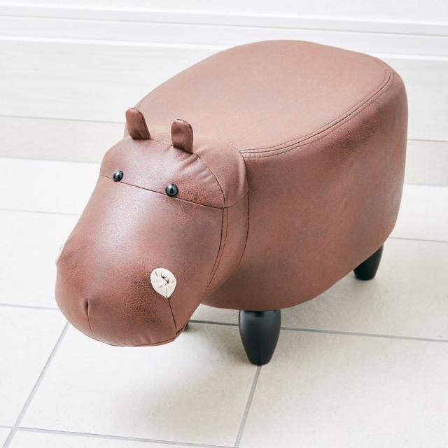 アンファンス EF-ST02BR かばのモチーフスツール Paul ポール(マークブラウン)EN FANCE[EFST02BR] 返品種別A