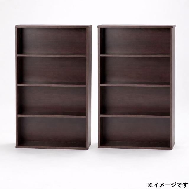 オビタス COMING-60C-2BR コミック棚 60cm (2個組) ブラウン[COMING60C2BR] 返品種別A_1