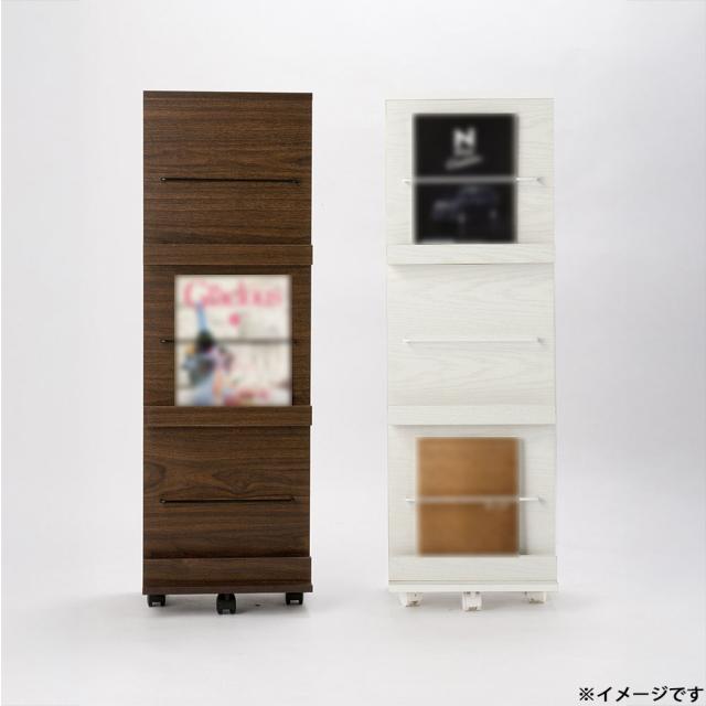 オビタス YYC-3WH 回転コレクションラック ホワイト[YYC3WH] 返品種別A_3
