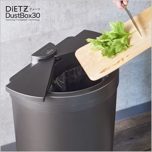 DiETZ VA-DIETZ-SO30-MBK センサー ゴミ箱 DiETZ（ディーツ）DustBox30（マットブラック）[VADIETZSO30MBK] 返品種別A_11